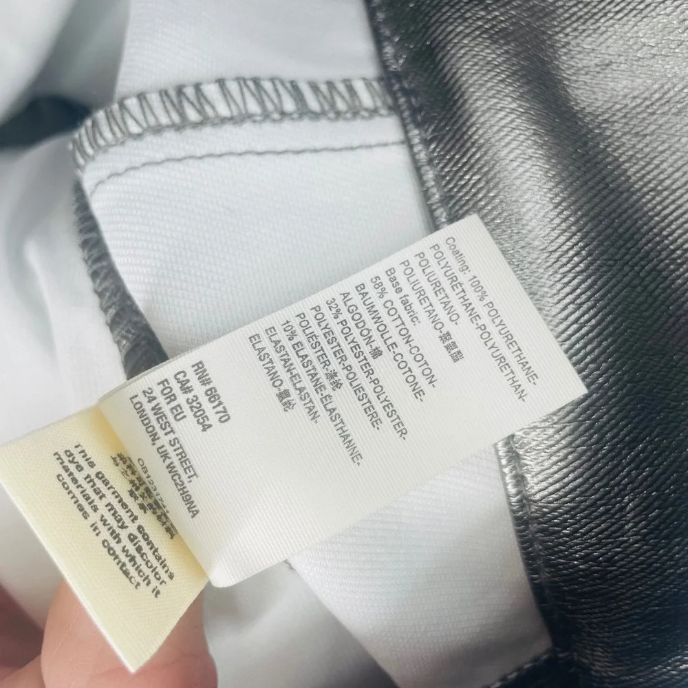 Free People Metallic Silver Mini Skirt